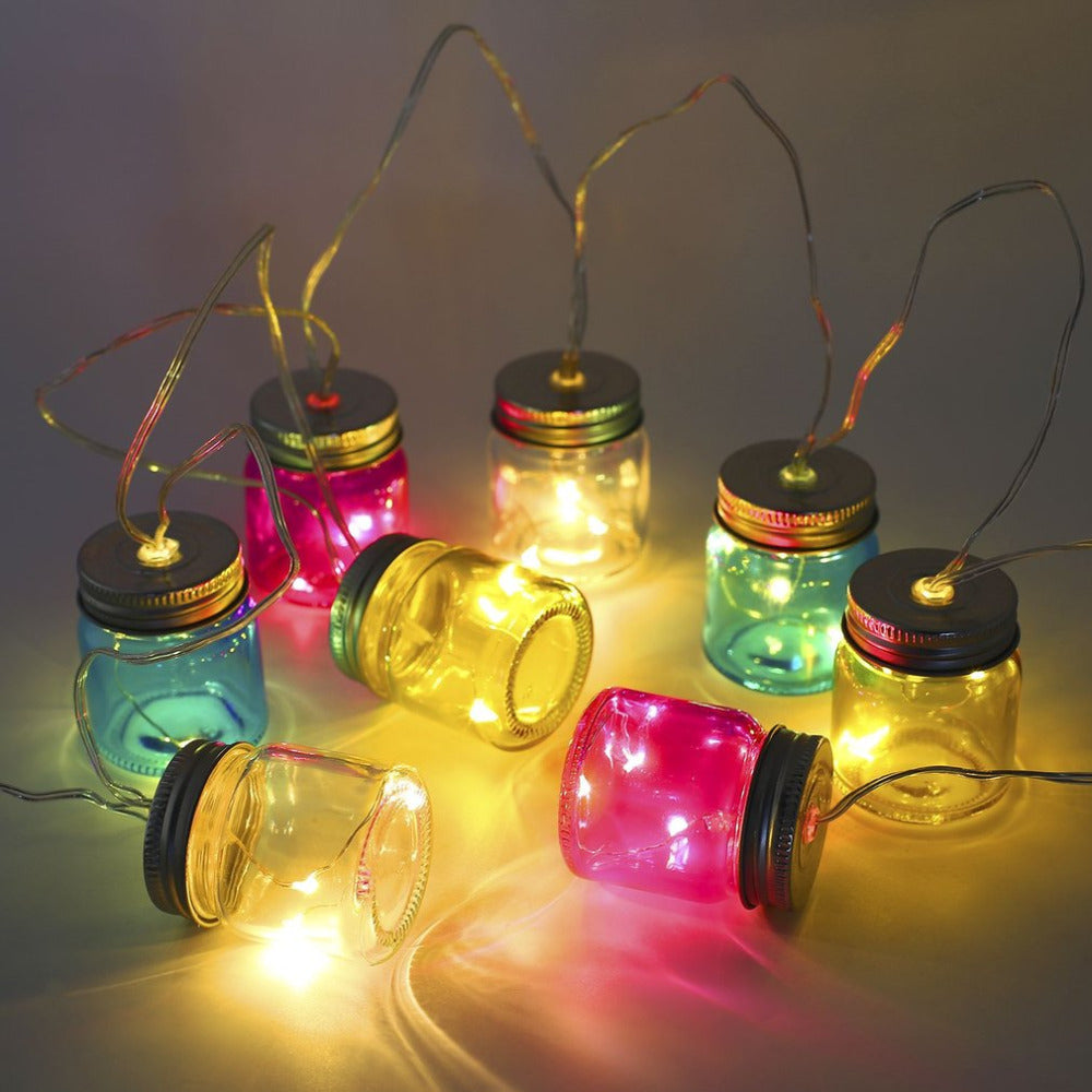 8 Mason Jar String Lights