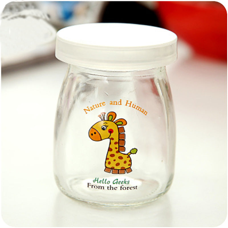 Cool Cartoon Milk Mason Jars