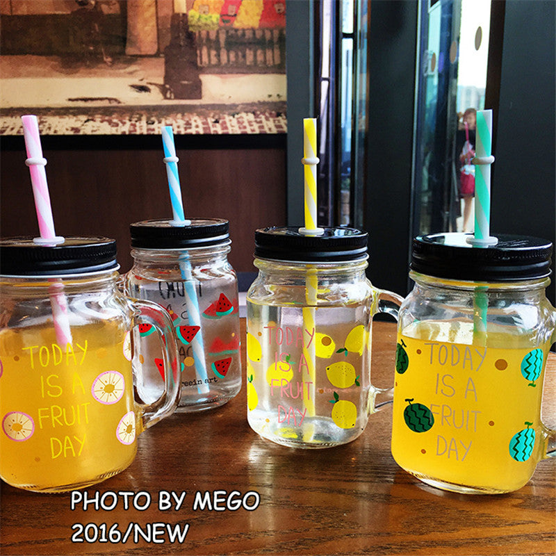 Summer Star Straw Mason Jar