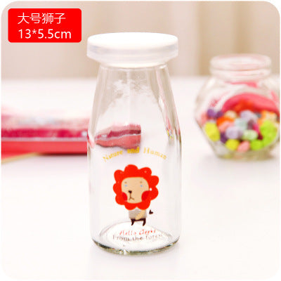 Cool Cartoon Milk Mason Jars