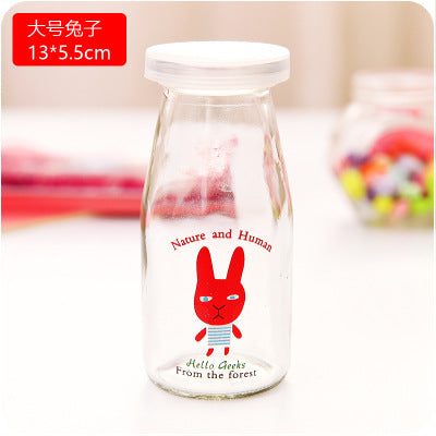 Cool Cartoon Milk Mason Jars