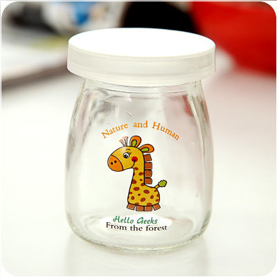 Cool Cartoon Milk Mason Jars