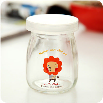 Cool Cartoon Milk Mason Jars