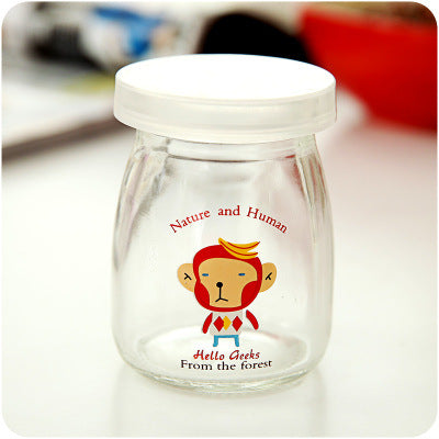 Cool Cartoon Milk Mason Jars