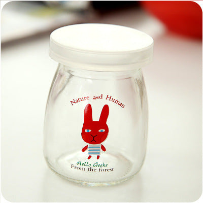 Cool Cartoon Milk Mason Jars